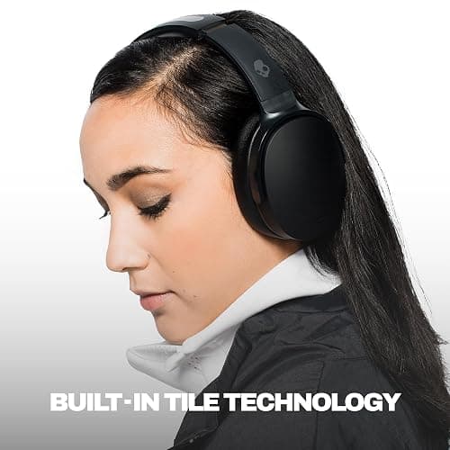 Skullcandy Hesh ANC Wireless Over-Ear Bluetooth Headphones with Extra USB-C Charging Cable, Active Noise Canceling, 22 Hrs Battery, Foldable Lightweight Design, Microphone iPhone Android - True Black thumbnail 5