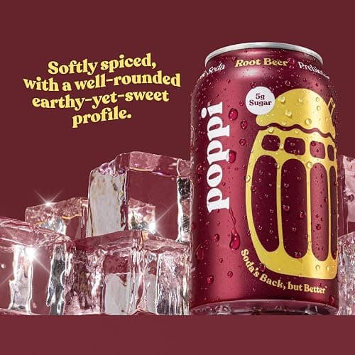Poppi Prebiotic Soda, Root Beer, 12 Oz, 12 Pack | Prebiotic Soda, Sparkling Water & Fruit Juice, 5g Sugar thumbnail 3