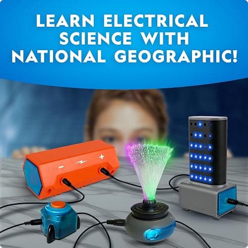 National Geographic Circuit Maker Kit - Electronics Kit for Kids with 120 Electrical Circuit Projects, Electric Circuit STEM Toy, Electronic Projects, Electrical Circuit Kit for Kids, Electricity Kit thumbnail 7