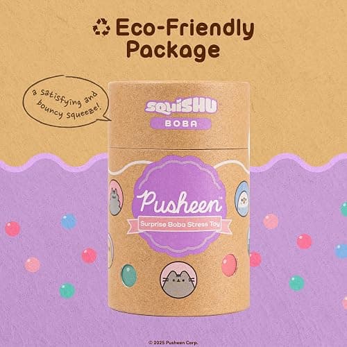 Hamee SquiSHU Boba Pusheen the Cat Series 1 Blind Box Figurine - 1 Pc. | Surprise Blind Capsule, Cute Squishy Figurine, Birthday Gift, Party Favor, Gift Basket Filler, Collectible, Desk Decor thumbnail 4