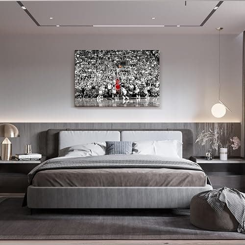 Large Sports Poster (24"x32"), Basketball Superstar Michael Jordan, Bedroom Gymnasium Wall Art Decor, Unframed Canvas Poster (Pattern - C) thumbnail 4