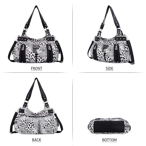 Angel Kiss Large Purses and Handbags for Women Washed Faux Leather Crossbody Hobo Satchel Shoulder Handbag Tote Purse thumbnail 5