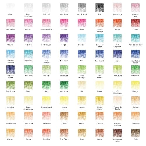 Zenacolor - 72 Crayon de Couleurs Professionnel, avec Trousse de Transport - Set de 72 Couleurs Uniques - Dessin, Esquisse, Coloration - Crayons de Couleur pour Adultes et Enfants thumbnail 3