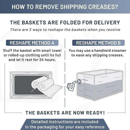 NaturalCozy 11.8"x8"x4.5” Storage Baskets for Shelves 3 Pack | Cotton Rope Woven Small Baskets for Organizing | Small Storage Bins for Nursery, Bathroom, Closet, Cube Shelf, Decorative, Gift Basket thumbnail 6