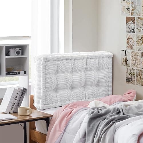 DormCo Rainha® - Ultra Thick Tufted College Headboard - Pure White - Image 1