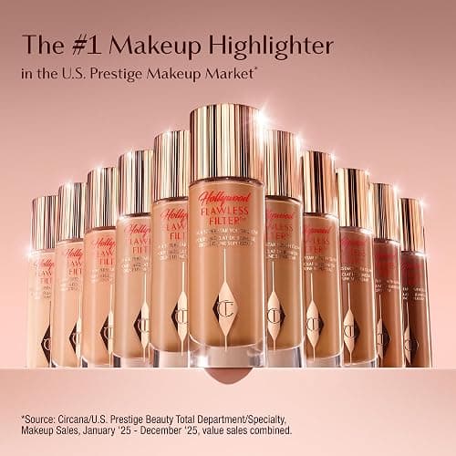 Charlotte Tilbury Hollywood Flawless Filter - Multi‑Use Makeup Primer, Complexion Booster & Illuminating Liquid Highlighter with Sheer Coverage - Smooths & Blurs Skin thumbnail 3