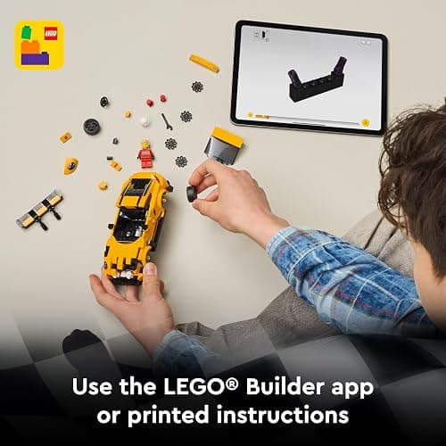 LEGO Speed Champions Porsche 911 GT3 RS Super Car Toy - Car Model Kit with a Driver Minifigure - Birthday Gift for 9+ Year Old Boys - 77239 thumbnail 8