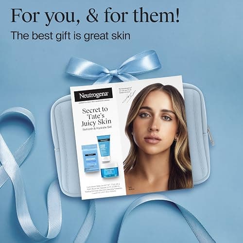 Neutrogena Refresh & Hydrate Skin Care Set, Gift Set with Tate McRae's Must-Haves, Includes Makeup Remover Wipes, Gel Facial Cleanser, & Water Gel Face Moisturizer, Travel Size, 3 Items thumbnail 4