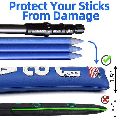 Golf Alignment Stick Cover Case Holder Hold at Least 3 Sticks thumbnail 2