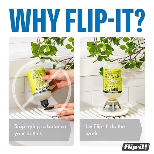 Flip-It! 1-Pack Bottle Emptying Kit – No more wasted product - Fits most plastic bottles – Get out every drop of Shampoos, Lotions, & More – 1 Base Cap, 3 Adapters – Pastel Color Edition - 1-Pack - Pastel thumbnail 7