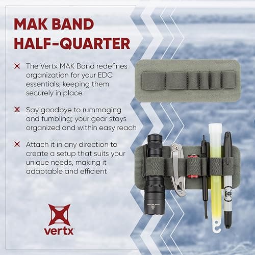 Vertx MAK Band Split – Modular Tactigami Kit Organizer Panel for Flashlights, Tools & Pens, Hook-and-Loop Attachment thumbnail 4