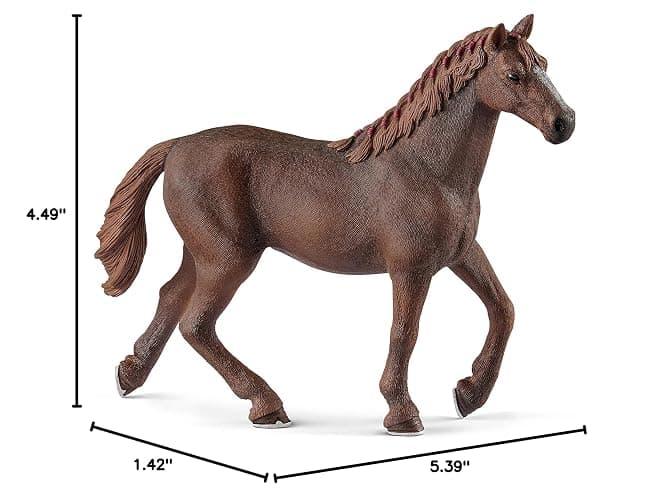 Schleich Horse Club, Realistic Toys for Girls and Boys, English Thoroughbred Mare Horse Figurine, Ages 5+ thumbnail 2