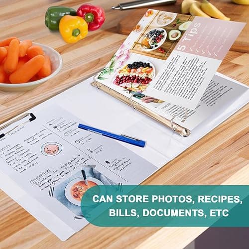 3 Ring Binder 1 Pack Tropical Beach with Clipboard with PVC Pockets with 2 Pockets 3 Ring Binder with 1.5 inch Round Ring for School or Office Supplies thumbnail 7