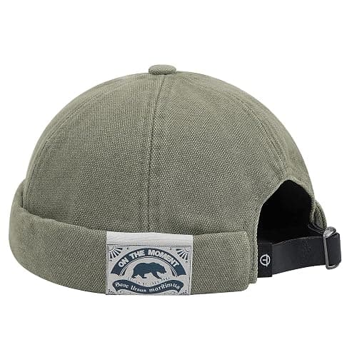 CLAPE Casquette Docker Coton Bonnet Docker Unique Street Décontracté Brimless Chapeau Beanie Baseball Cap Fisherman Beanie Watch Hat thumbnail 2