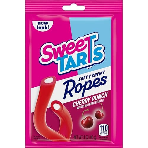 SweeTARTS Ropes, Cherry Punch Candy, 3 Ounce Pouch (Pack of 12) thumbnail 4