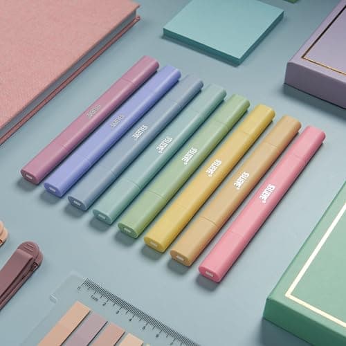 BLIEVE- Aesthetic Bible Highlighters No Bleed Through Assorted Colors, Cute Highlighter Dual Tip For Journaling Supplies And School Accessories, Bible Highlighters And Pens No Bleed (CANDY) thumbnail 6