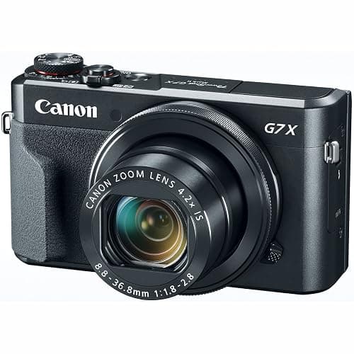 Canon PowerShot Digital Camera [G7 X Mark II] with Wi-Fi & NFC, LCD Screen, and 1-inch Sensor - Black, 100-1066C001 | 1-inch Sensor, 100-1066C001, Wi-Fi, LCD Screen - Image 1