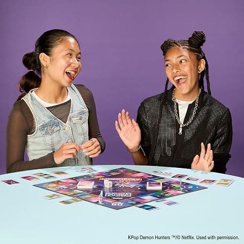 Monopoly: Kpop Demon Hunters Edition Board Game | Family Games for Kids, Teens, and Adults | Fun Gifts for Kids | 2 to 6 Players | Ages 8+ thumbnail 9