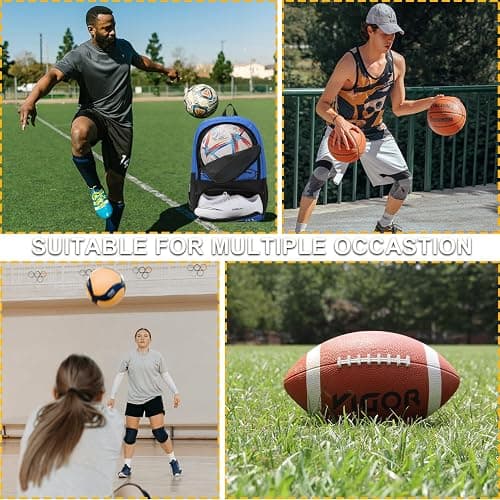 Hsmihair Soccer Bag-Soccer Backpack&Backpack for & Football Volleyball & Basketball,with Ball Compartment and Separate Cleat thumbnail 5