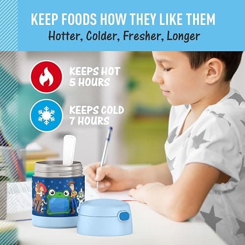 THERMOS FUNTAINER Insulated Food Jar, 10 Ounce, Kid Friendly Food Jar with Foldable Spoon, Toy Story 5 thumbnail 5