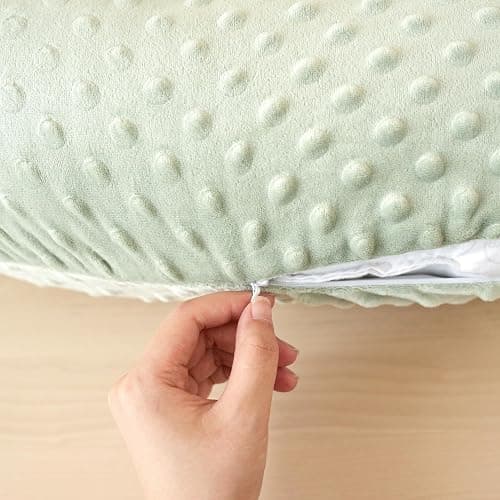 Konssy 2 Pack Nursing Pillow Covers, Soft and Comfortable Nursing Cover for Breastfeeding Pillows, Pillow Slipcover for Baby Girls Boys Newborn(Green, Woodland) thumbnail 5