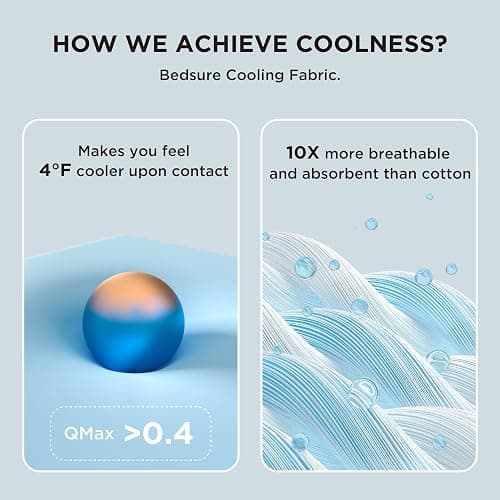 Bedsure Cooling Blankets for Hot Sleepers - Cooling Comforter, Cold Summer Blanket Twin Size for Bed, Ice Breathable and Lightweight Gift for Night Sweats, Navy Blue, 60x80 Inches thumbnail 4