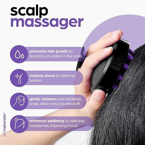 ArtNaturals Organic Rosemary & Castor Hair Growth Oil + Scalp Massager Set – Hair Relaxer for Dry, Itchy Scalp, Thickening & Hydration - Scalp Oil Products For Damaged Hair & Split Ends – 4.0 oz thumbnail 4