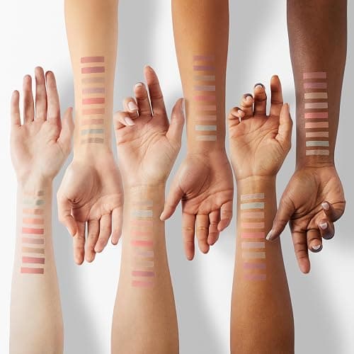 Embossed Eyeshadow 10 Colors Eyeshadow Palette Makeup Blush Highlighter All In One Disc Matte&Glitter Eyeshadow Makeup High Pigmented Shades Naturing-Looking Multifunctional Eyeshadow Palette thumbnail 4