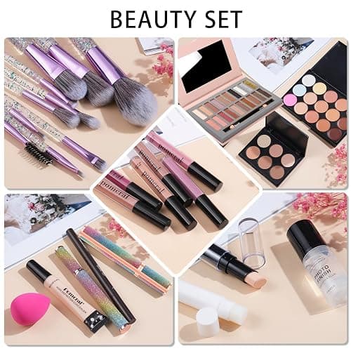 Travel Makeup Kit, Makeup Kit For Women Full Kit, Make up Kit for Girls Ages 8-12, Makeup Set For Teens Girls Beginner Make Up Kits For Adult Holiday Gift Set thumbnail 2