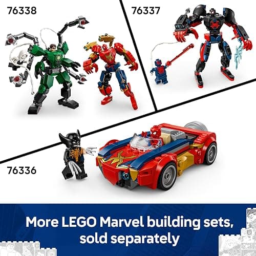 LEGO | Marvel Spider-Man vs. Ghost Rider Motorcycle - Superhero Toy w/a Motorbike Model, 2 Minifigures, Web String & Fire Elements - Gift for 6+ Year Old Boys - 76335 thumbnail 8