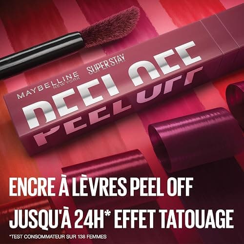 Maybelline New York - Liner Lèvres Peel-Off - Sensation Tatouage - Jusqu'à 24H - Sans Transfert - Effet Lip Blush - Super Stay Vinyl Ink - Teinte : 002 Haze thumbnail 3