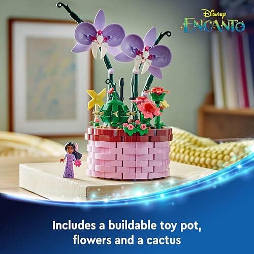 LEGO Disney Encanto Isabela’s Flowerpot, Buildable Orchid Flower Toy for Kids with Disney Encanto Mini-Doll, Toy for Play and Display, Fun Gift for 9 Year Old Girls and Boys, 43237 thumbnail 4