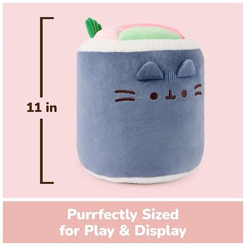 GUND Pusheen Bento Sushi Roll Plush, Squishy Toy, Collectible Plush Toy, Food Plushies, Stuffed Animal for Ages 8 and Up, Blue, 11” thumbnail 2