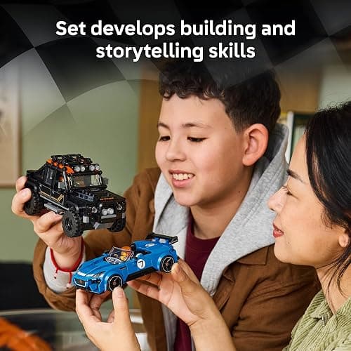 LEGO Speed Champions Jaguar Project 7 & Land Rover Defender 77264 | Building Toy for Boys & Girls, Ages 10+, Detailed Toy Cars for Kids, Play or Display Model, 740 pieces, Gift for Birthdays thumbnail 4