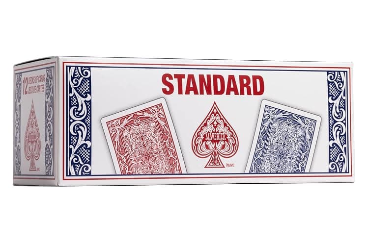 Maverick Playing Cards 12 Pack, Standard Index, Red and Blue Decks, Bulk Playing Cards for Poker, Card Games, and Family Game Night thumbnail 3