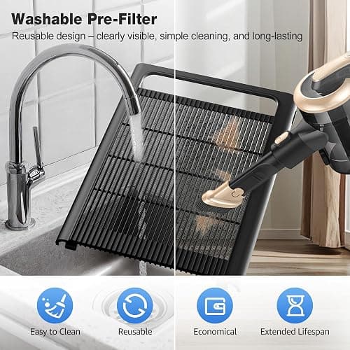 KNKA Air Purifiers for Home Bedroom Up to 1,695 Ft² in 1 Hr, APH4000, Black | HEPA Sleep Mode Air Cleaner with Washable Pre-Filter, AHAM VERIFIED, AQI Display, Pet Mode for Pet Dander, Dust & Pollen thumbnail 6