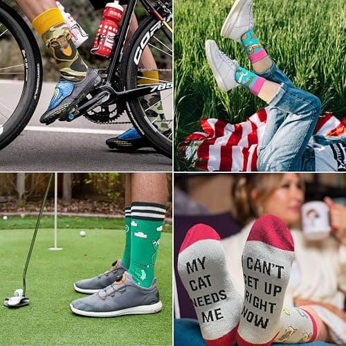Cusrtyh My Thought Have Been Replaced By Hamilton Lyrics Novelty Funny Breathable Printed Cotton Socks, Unisex Cozy Knitted Crew Socks, Gifts for Music Lovers Hamilton Musical Inspired Lyrics thumbnail 2