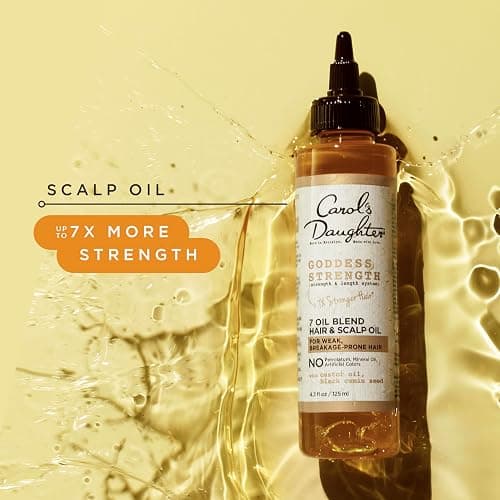 Carol's Daughter Goddess Strength 7 Oil Blend Scalp and Hair Oil for Waves, Coils and Curls, Hair Treatment with Castor Oil, 4.2 Fl Oz thumbnail 2
