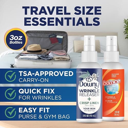 Downy Wrinkle Release Spray Bundle w/Bonus 3oz Bounce Spray Sample - 2 Pack thumbnail 5