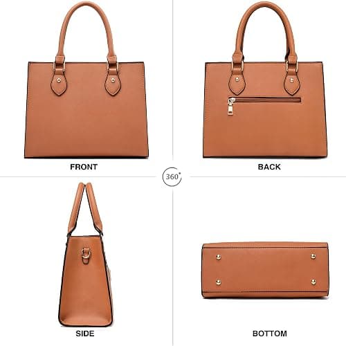 CHICAROUSAL Crossbody Purses and Handbags for Women PU Leather Tote Top Handle Satchel Shoulder Bags thumbnail 5