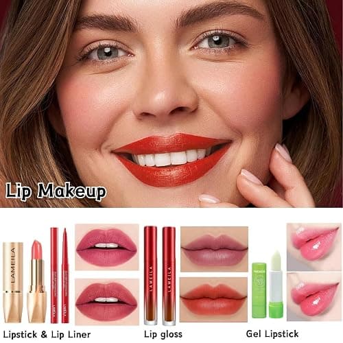 All in One Makeup Kit for Women Full Kit - 44PCS Professional Makeup Set with Foundation, Eyeshadow, Lipstick, Eyeliner - Complete Cosmetic Gift Set for Beginners and Professionals thumbnail 5