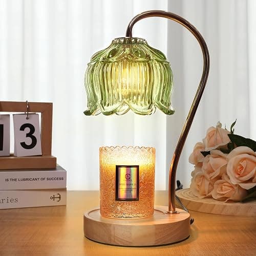 Merrtody Flower Candle Warmer Lamp with Timer & Dimmer - Fits All Jar Scented Candles - Christmas & Mother's Day Gift for Women，Mom，Her - Image 1