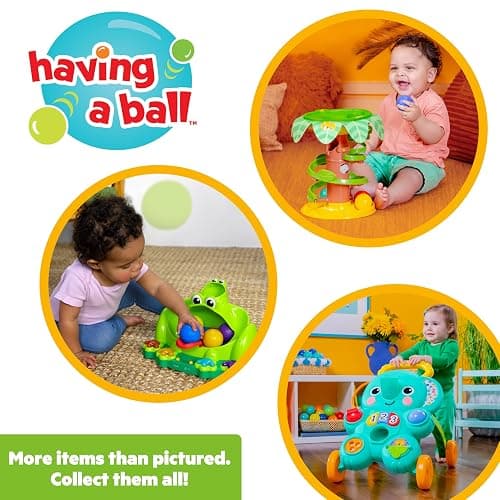 Bright Starts Poppin' Ball Frog Ball Play Toy, Launching, Bouncing & Ramp Racer Toy, Crawl and Chase, Unisex, 6 Months+ thumbnail 8