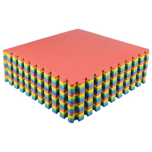 EVA Foam Mat Tiles - Interlocking Padding for Garage, Playroom, or Gym Flooring - Workout Mat or Baby Playmat by Stalwart thumbnail 6