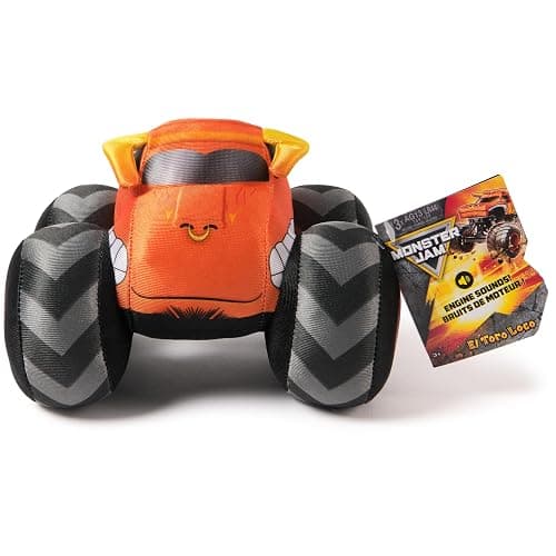 Monster Jam El Toro Loco 7-Inch Plush Truck with Lights & Sounds | Includes 1 Plush Truck, Soft Body with Squishy Tires, Cuddly Pretend Play, Toys for Ages 3 and Up thumbnail 7