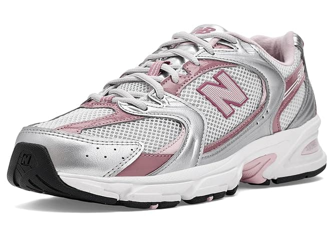 New Balance 530 Unisex Running Inspired (U53022Q) (Silver Metallic/Rosewood) - Image 1