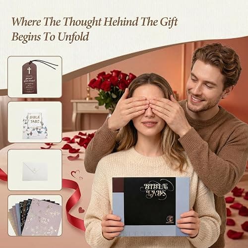 UPAFEXXI-Leather Bible Tabs, Bible Tabs for Women and Men(Gold Foil Lettering) Large Print Stickers, Easy to Read and Apply, 80 Chapters Labels for Easy Navigation(Pink) thumbnail 6