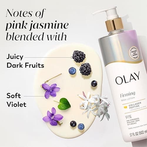 Olay Body Lotion for Women, Firming with Collagen Peptides Serum, Visibly Firmer Skin, 24hr Moisture & Hydration, Fast Absorbing Formula, Vitamin B3 Complex, For All Skin Types, 17 fl oz thumbnail 5