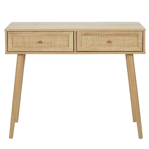 HOME DECO FACTORY - HD5132 - Console Bali 2 Tiroirs, Entrée, Salon - Image 1