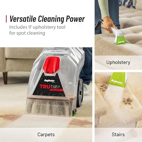 Rug Doctor Pet TruDeep CleanerTM, Pet Upholstery Tool, Best-In-Class Suction Power, Dual Cross-Action Brush Technology for One-Pass Cleaning, Professional-Grade Carpet Cleaner thumbnail 5